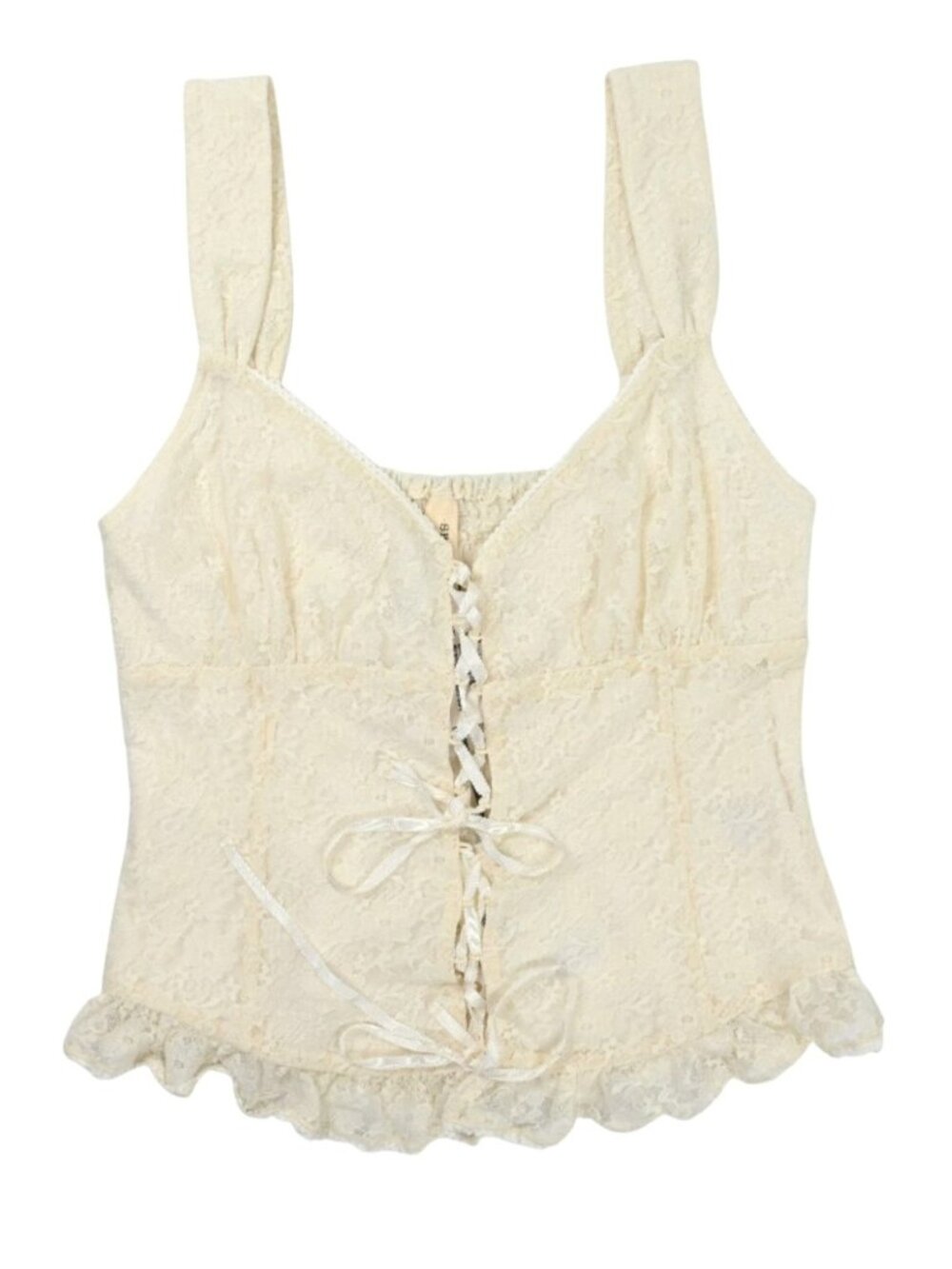 SPELL Glastonbury Lace Cami in Antique White